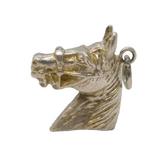 Sterling Silver Horse's Head Charm Pendant Vintage c1970s