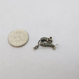 Sterling Silver Mouse on the Wheat Sheaf Charm Pendant Vintage c1970s