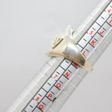 Sterling Silver DAD Shield Ring Vintage c1970 Size L 1/2