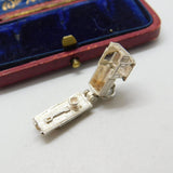 Sterling Silver Little Openable Steam Engine Charm Pendant Vintage c1970