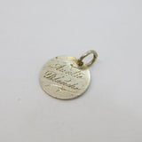 Victorian Sterling Silver 'Auntie Blanche' Love Token Charm Antique c1880