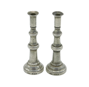 Pair of Novelty Sterling Silver Miniature Dolls House Candlesticks Vintage