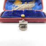 Sterling Silver Wishing Well Good Luck Charm Pendant Vintage c1970