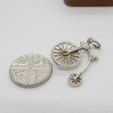 Sterling Silver Pennyfarthing Bicycle by Nuvo Charm Pendant Vintage c1970
