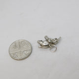 Sterling Silver Good Luck Elephant Charm Pendant Vintage c1970