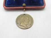 Kign George III 'The Good Old Days' Gaming Counter Coin Pendant Antique