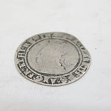 Queen Elizabeth I Hammered Sixpence Coin Antique 1573 Fair Condition