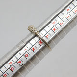 Sterling Silver Patterned Textured Dress Band Ring Vintage c1970 Size L 1/2