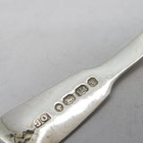 Exeter Victorian Sterling Silver Tea Caddy Spoon Antique 1846 John Osment