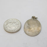 Sterling Silver Religious Jesus Charm Pendant Vintage c1970s