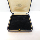 Large Edwardian Faux Leather Jewellery Box W. Wright Ltd Antique c1910