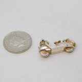 Sterling Silver Vespa Motorbike Charm Pendant Vintage c1970