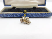 Sterling Silver Old Fashioned Train Charm Pendant Vintage c1970
