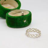 Sterling Silver Braided Band Ring Vintage c1970 Size L 1/2