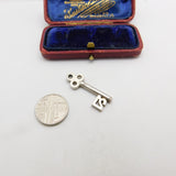Sterling Silver 21st Birthday Commemorative Key Charm Pendant Vintage c1970