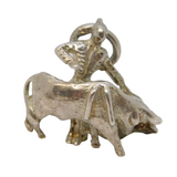 Sterling Silver Spanish Matador Charm Pendant Vintage c1970