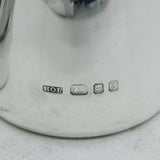 House of Lawrian Sterling Silver Modernist Salt & Pepper Shakers Vintage London