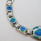 Murrle Bennett & Co Sterling Silver & Enamel Bracelet Antique c1900