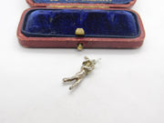 Sterling Silver Traditional Golfer Golfing Charm Pendant Vintage c1970