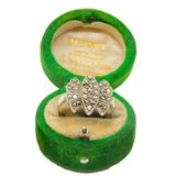 Sterling Silver Marcasite Art Deco Dress Ring Antique c1930 Size O