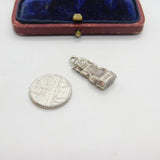 Sterling Silver Aztec Statue Charm Pendant Vintage c1970