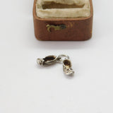Sterling Silver Dancing Shoes Charm Pendant Vintage c1970