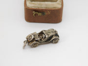 Sterling Silver Motor Car Charm Pendant Vintage c1970