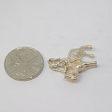 Sterling Silver Trooping the Colour Charm Pendant Vintage c1970