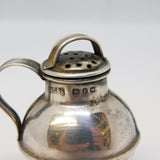 Victorian Sterling Silver Novelty Guernsey Can Pepper Shaker Antique Birmingham