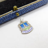 Sterling Silver & Enamel Blackpool Tower Shield Charm Pendant Vintage c1970