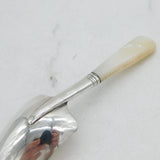 Victorian Sterling Silver & Mother of Pearl Tea Caddy Spoon Antique 1848
