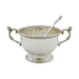 A.E Jones Arts & Crafts Sterling Silver King Pattern Planished Sugar Bowl