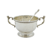 A.E Jones Arts & Crafts Sterling Silver King Pattern Planished Sugar Bowl