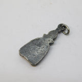 Egyptian .800 Silver Pharaoh Form Charm Pendant Vintage c1950