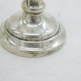 Art Deco Pair of Sterling Silver Flower Bud Vases Antique 1948 Birmingham
