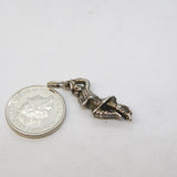 Sterling Silver Highland Dancer Charm Pendant Vintage c1970