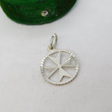 Sterling Silver Maltese Cross Charm Pendant Vintage c1970