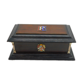 Sterling Silver & Enamel Mounted Hardwood 'Freedom of the Borough' Box Vintage