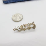 Sterling Silver Soda Syphon Bottle Charm Pendant Vintage c1970