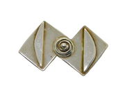 Sterling Silver Scandinavian Style Art Deco Studio Brooch Pin Antique c1940