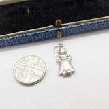 Sterling Silver Elf in a Skirt Charm Pendant Vintage c1970