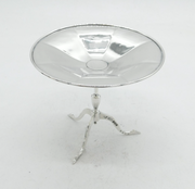 Edwardian Sterling Silver Novelty Table Tazza Dish Antique 1909 Sheffield