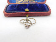 Sterling Silver Wedding Engagement Ring Charm Pendant Vintage c1970