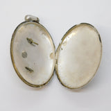 Victorian Sterling Silver Banded Agate Anchor Sweetheart Locket Antique c1880