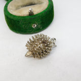 Sterling Silver Hedgehog Charm Pendant Vintage c1970