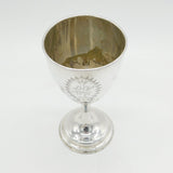 Victorian Silver Plated 'IHS' Communion Wine Chalice Antique c1880