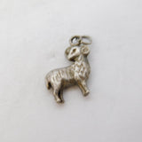 Sterling Silver Aries the Ram Charm Pendant Vintage c1970