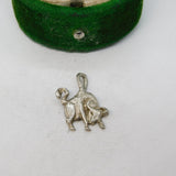 Sterling Silver Taurus the Bull Charm Pendant Vintage c1970