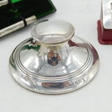 Boxed Sterling Silver Travelling Desk Writing Set Antique 1916 Birmingham