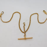 Victorian Rolled Gold Double Albert Watch Chain Antique c1880s